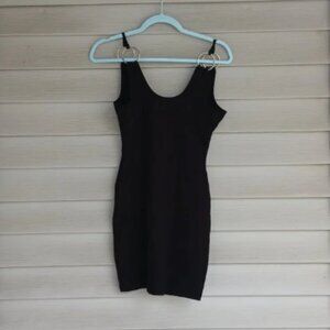 NWOT H:ours Black Dress with Silver Rings, X Revolve
